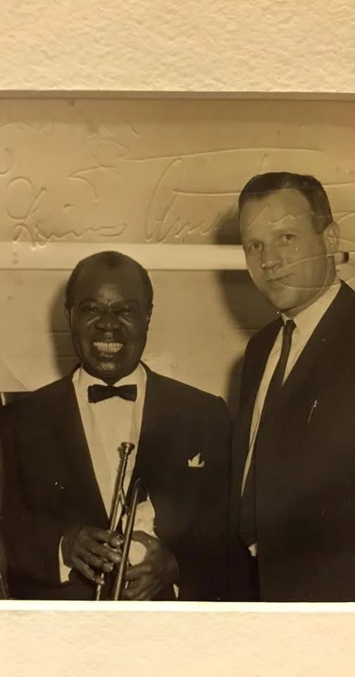 Rep. John J. Long with Louis Armstrong