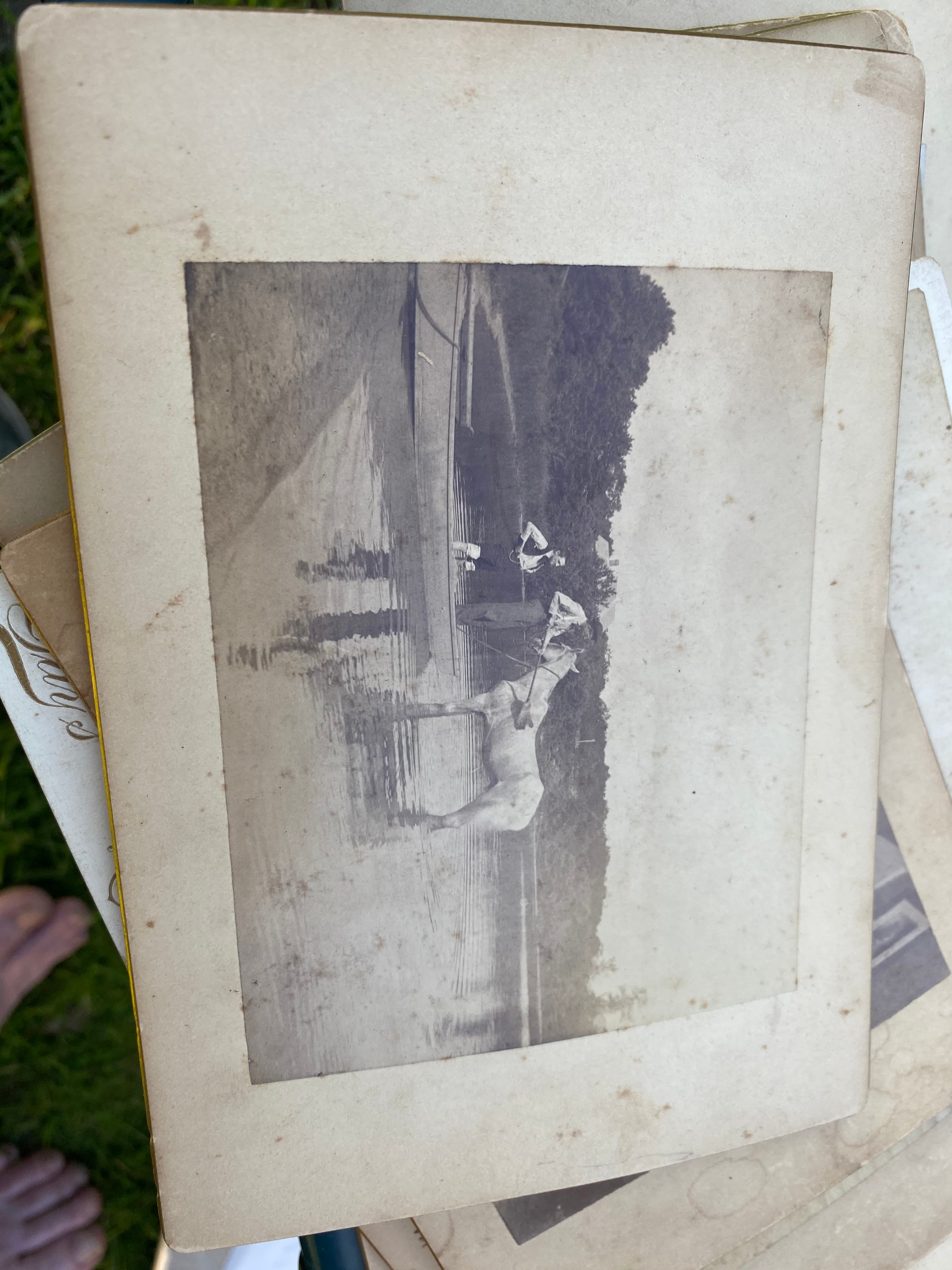 Sailboat on calm water, Waquoit Bay