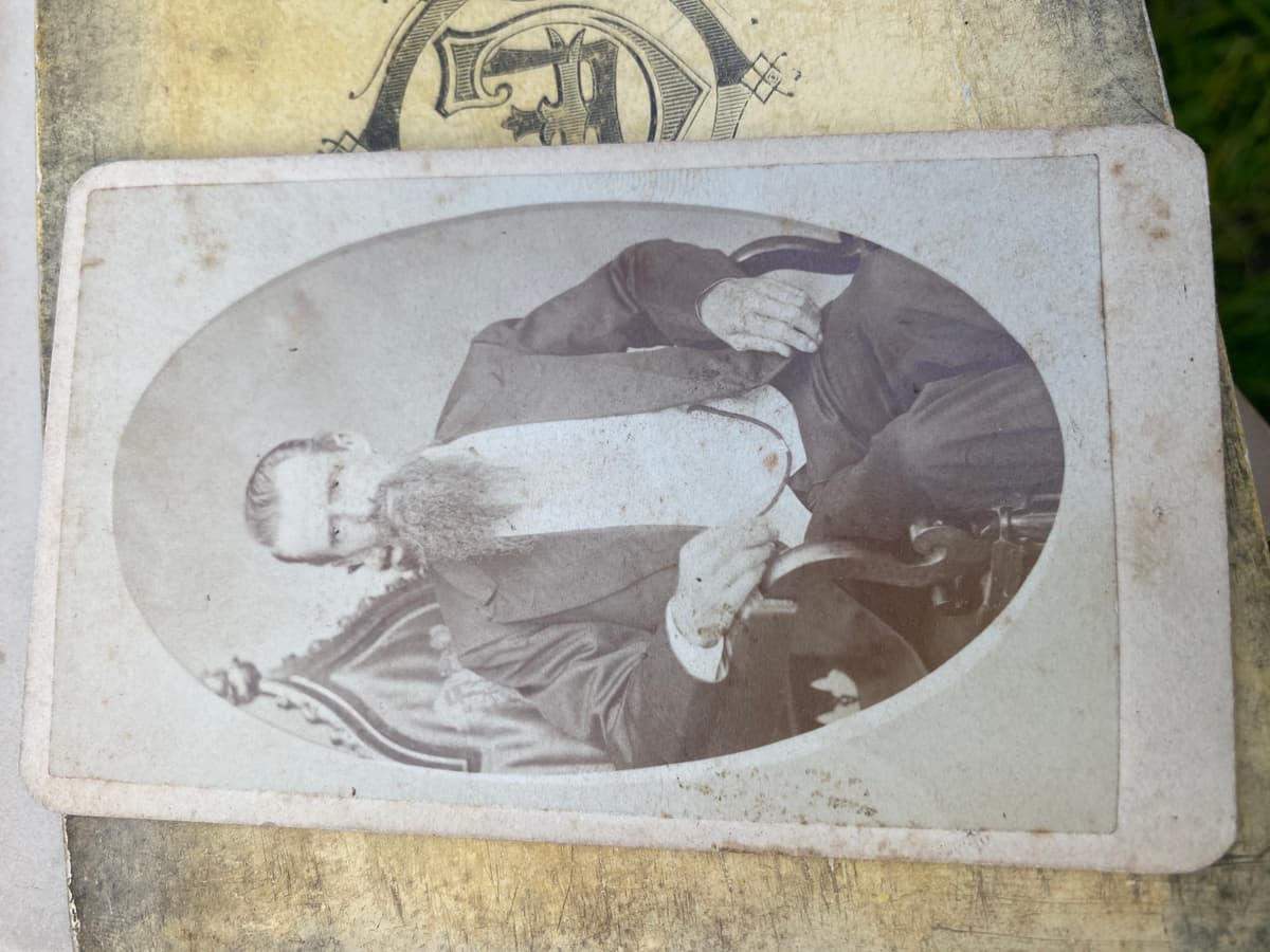 Elderly bearded man, possibly Richmond C. Winter