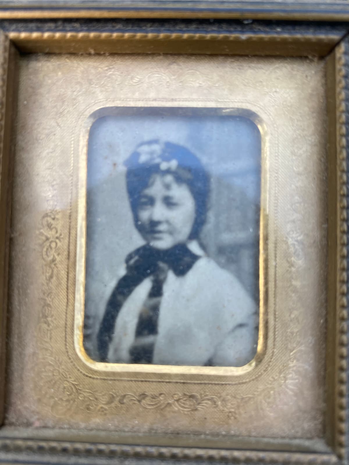 Mama in old fashioned dress