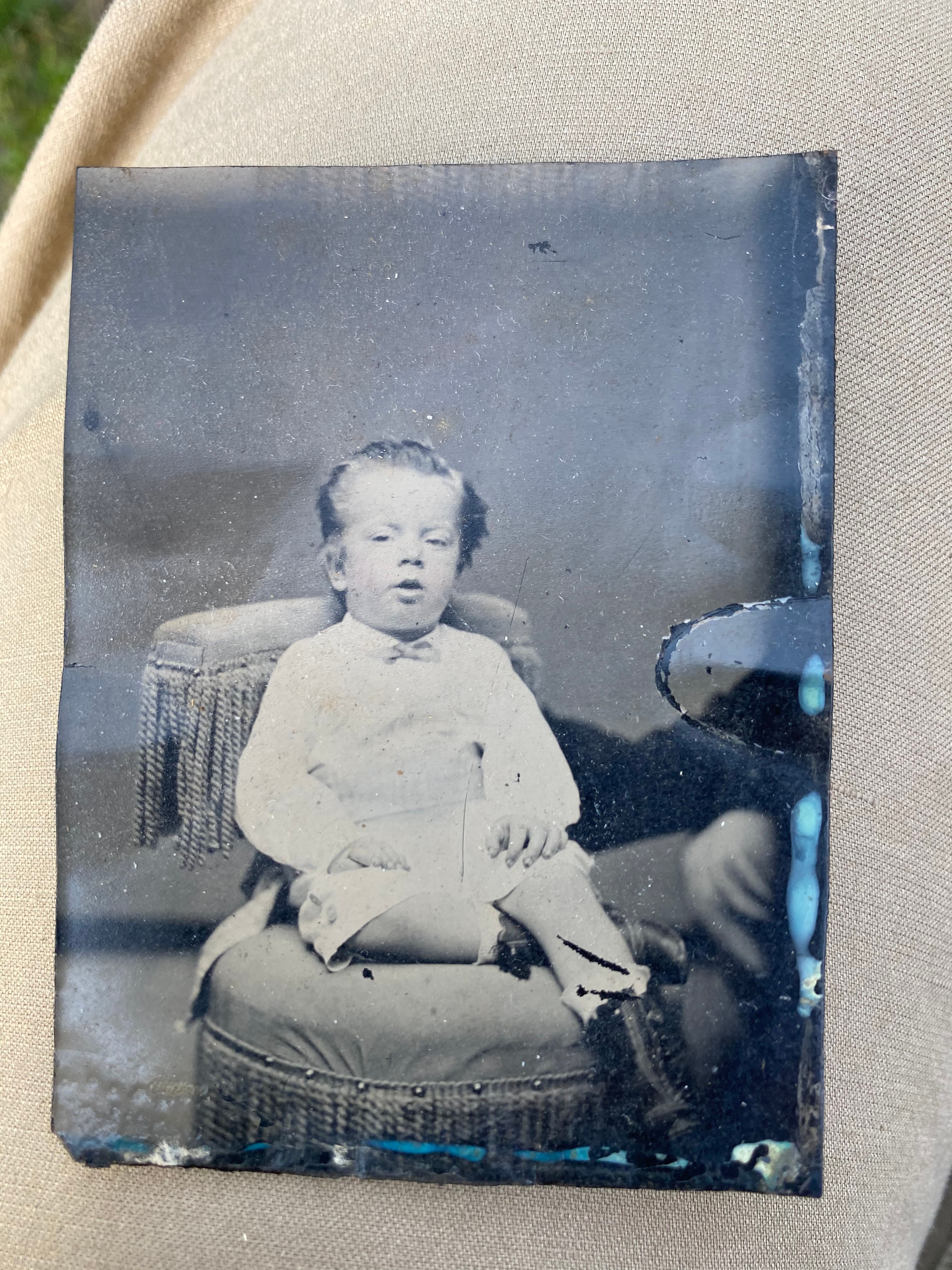 Unidentified toddler, tintype